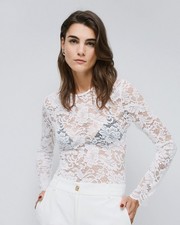 Camicetta Camicia In Pizzo A