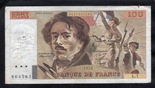 100 Francs Delacroix 1978 Etat