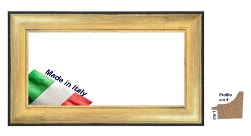 Cornice nera oro sguscio - e, a