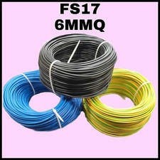 FILO ELETTRICO UNIPOLARE CAVO FS17 DA 6 MMQ VARIE METRATURE