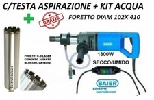 OTTO BAIER CAROTATRICE  BDB 825 c/ testa aspirazione kit acqua corona diamantata
