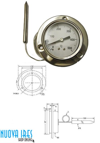 Termometro forno legna - a,