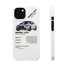 Custodia telefono BMW M4 CSL per iPhone e Samsung | regalo auto di lusso per appassionati di auto