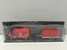 1/43 IXO Altaya CITROEN JUMPER 2.8 HDI 2001 CITROEN SPORT WRC + Trailer