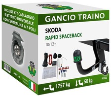 Gancio fisso skoda rapid - fisso,