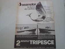 advertising Pubblicità 1973 CANTIERI NAVALI TRIPESCE PILOTINA SOLENT - SEAMOTOR