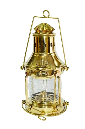 Brass table hanging lantern - table,
