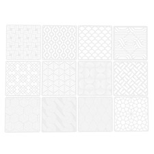 12 Pcs Stencil Riutilizzabili