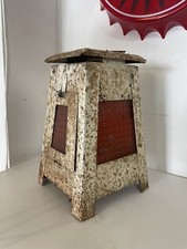 LANTERNA STRADALE VINTAGE FERRO VETRO SEGNALETICA INDUSTRIAL DESIGN MODERNARIATO