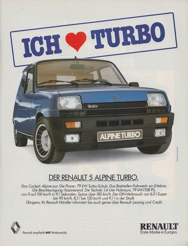 Renault alpine turbo - alpine,