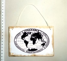 TARGA recente riproduzione sip telefono Italcable Servizi linea radio telegrafo