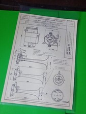 SCHEDA OMOLOGAZIONE TROMBE CLACSON FIAMM ROAD MASTER MERCURY TA/03L 1965