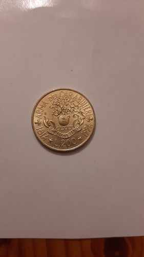 Moneta rara 200 lire arma - 200,