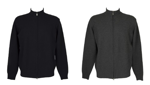 Mens long sleeve open full - long, zip