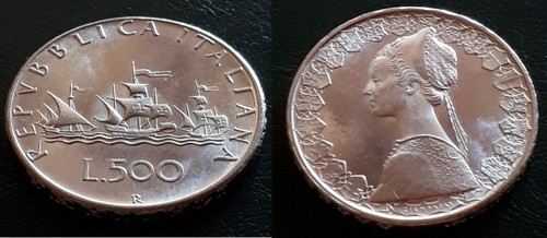 Italia 500 lire caravelle - 500,