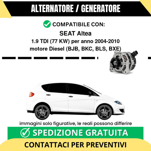Alternatore seat altea tdi - alternatore,