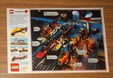 Rara Pubblicità LEGO Trains Ferrovia 7745 12V Super Treno Passeggeri 7735 1990