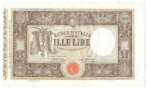 1000 lire barbetti grande - barbetti, m