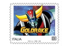 FRANCOBOLLO 50 ANNI GOLDRAKE 2025 STAMP GOLDORAK GRENDIZER ATLAS UFO ROBOT NUOVO