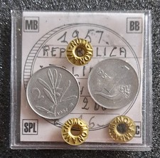 MONETE ITALIA - COPPIA 1 E 2