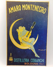 AMARO MONTENEGRO PANNELLO PUBBLICITARIO - REPLICA MODERNA - PLASTICA CM 60X38