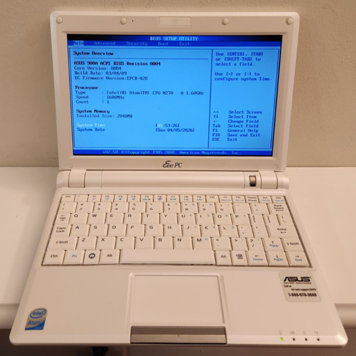 Asus eee 900a 6ghz 2gb - asus,
