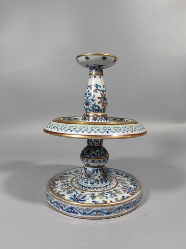Candeliere dou cai porcellana - candeliere,