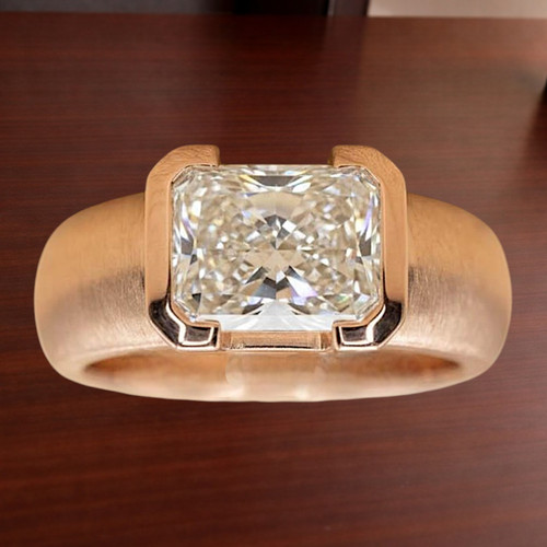 Anello solitario uomo diamante