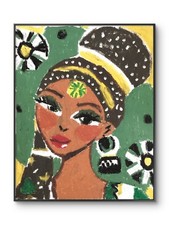 Arte parete africana nera - parete,