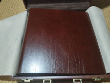 ALBUM FOTOGRAFICO DI PREGIO IN CUOIO MARIO ACERBONI CON VALIGIA 34X34 60 FOGLI