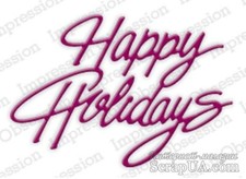 Fustelle per Big Shot di IO dies Happy Holidays