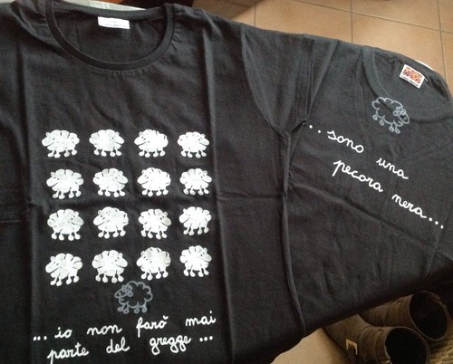 Maglietta shirt pecora nera - t-shirt,