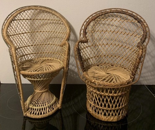 Mini sedie vintage - vintage, vimini