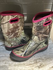 Stivali da uomo Guide Gear Mid Bogger impermeabili in gomma taglia 11 stampa mimetica senza profumo