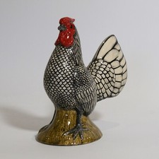 SCATOLA PORTAMONETE POLLO ARGENTO SEBRIGHT CERAMICA QUAGLIA NUOVA CON SCATOLA