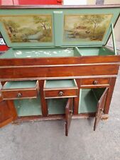 MADIA TOSCANA PAESAGGI DIPINTI SOTTO IL PIANO - 3 ANTE E 3 CASSETTI - TOSCANA