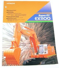 Hitachi Super EX1100 Escavatore Brochure Pubblicità Manuale Informazioni Prodotto