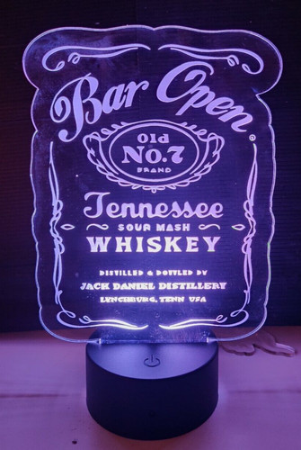 Insegna led bar mancave - bar,