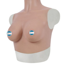 Busto Seno Silicone effetto Naturale con Clavicole per Cosplay e Drag