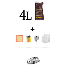 HOFFCAR Kit tagliando 4 FILTRI