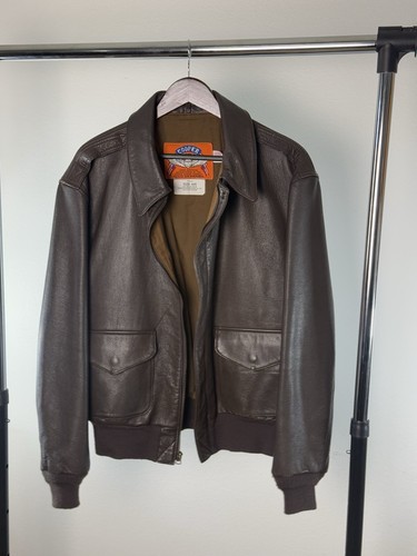 Giacca pelle vintage - , cooper