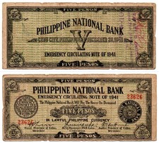 1941 Filippine Provincia di CEBU 5P Emergenza S216 C/S ORMAC, Leyte nel 1942