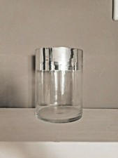 Vaso cilindrico in vetro e