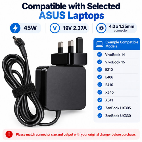Caricabatteria 45w per asus - 45w,