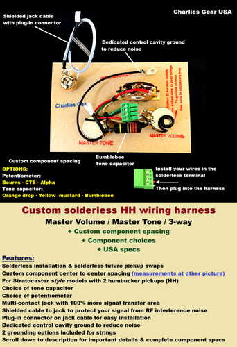 Cablaggio master volume - master, volume/master