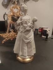 CAPODIMONTE ITALIA CESARE VILLARI PORCELLANA amore materno mamma bambino figura CVS