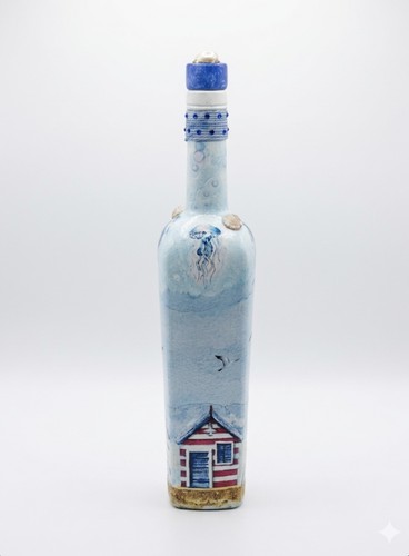 Handmade decorative art bottle - decorative,