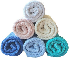 1 Set Da 12 Asciugamani Viso E