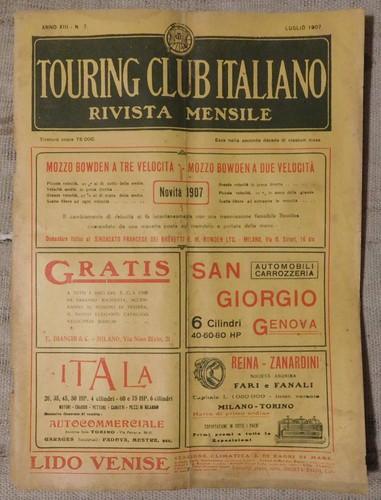 Touring club italiano rivista - touring,