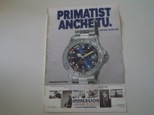 advertising Pubblicità 1998 OROLOGIO IMMERSION PRIMATIST